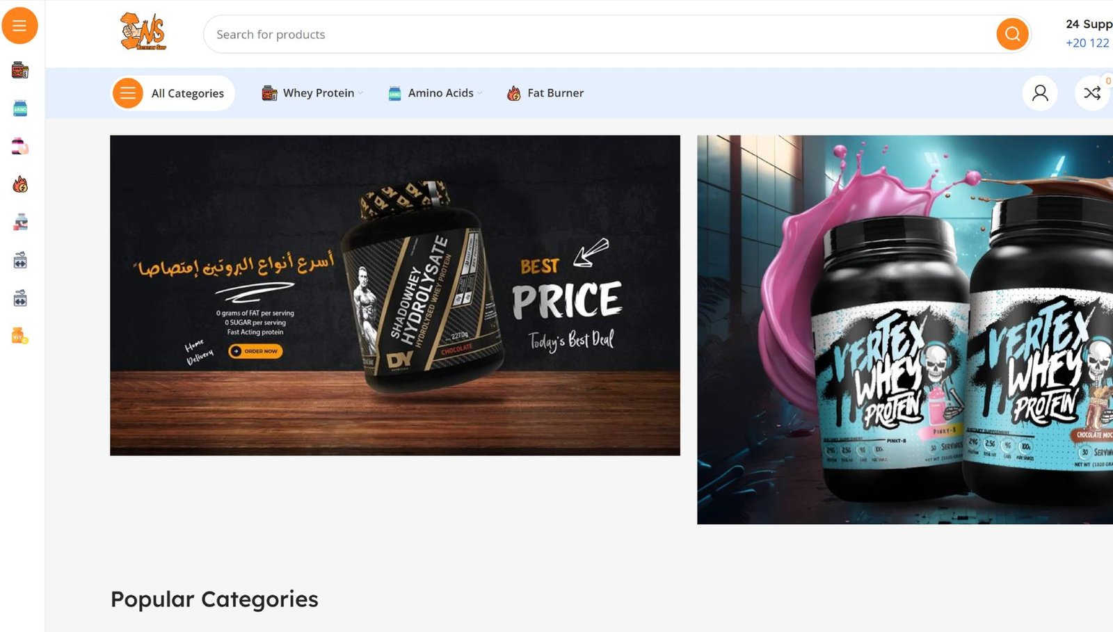 nutritionshop - مشروع من ابتكار